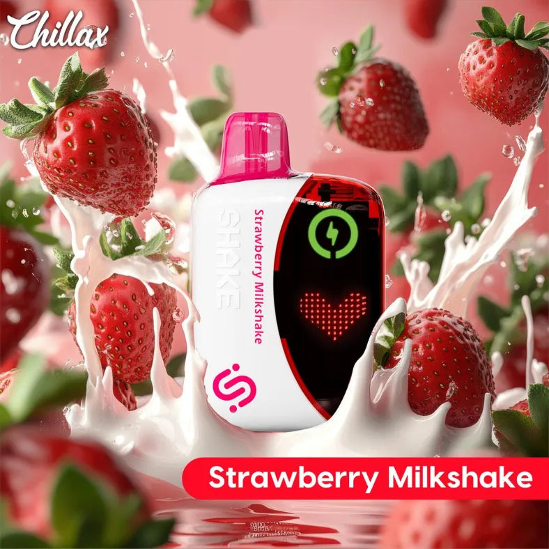 Strawberry Milkshake - Chillax Shake 22000 Puffs Disposable Vape 50mg in Dubai, UAE