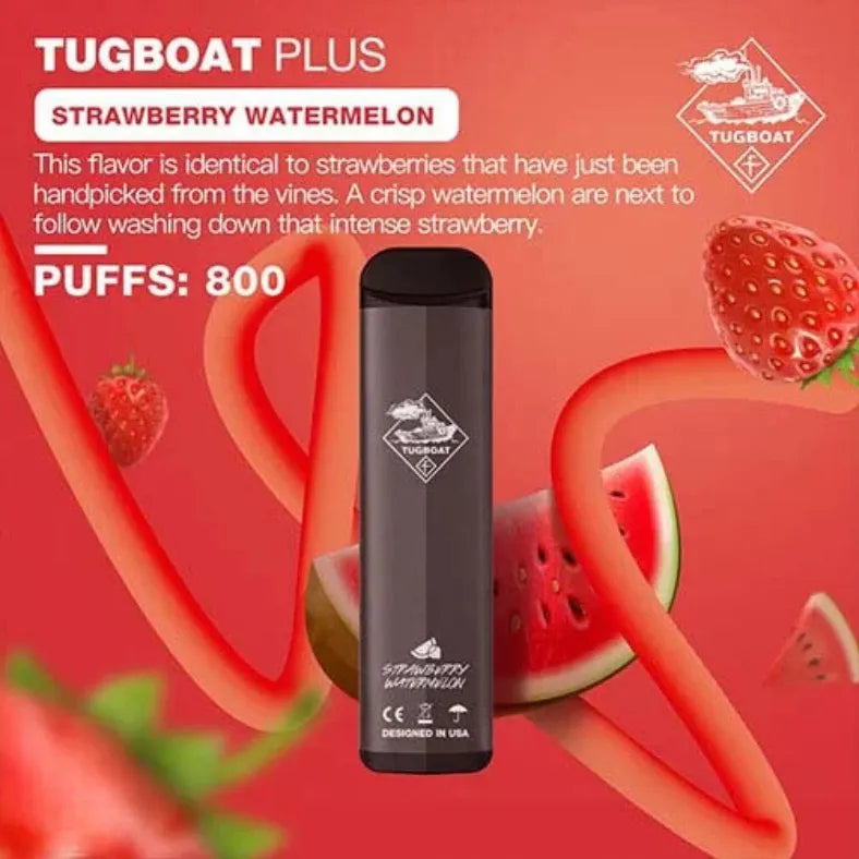 Strawberry Watermelon  - Tugboat Plus 800 Puffs Disposable Vape in Dubai, UAE 