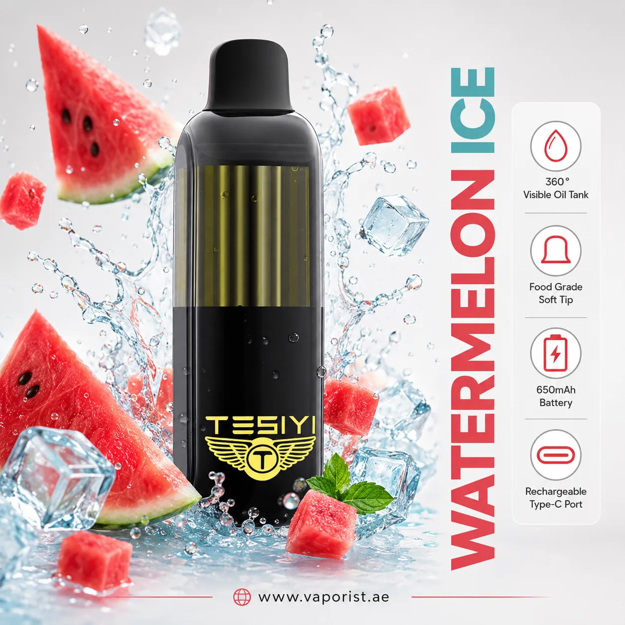 TESBIY WATERMELON ICE  vape gold accents device 