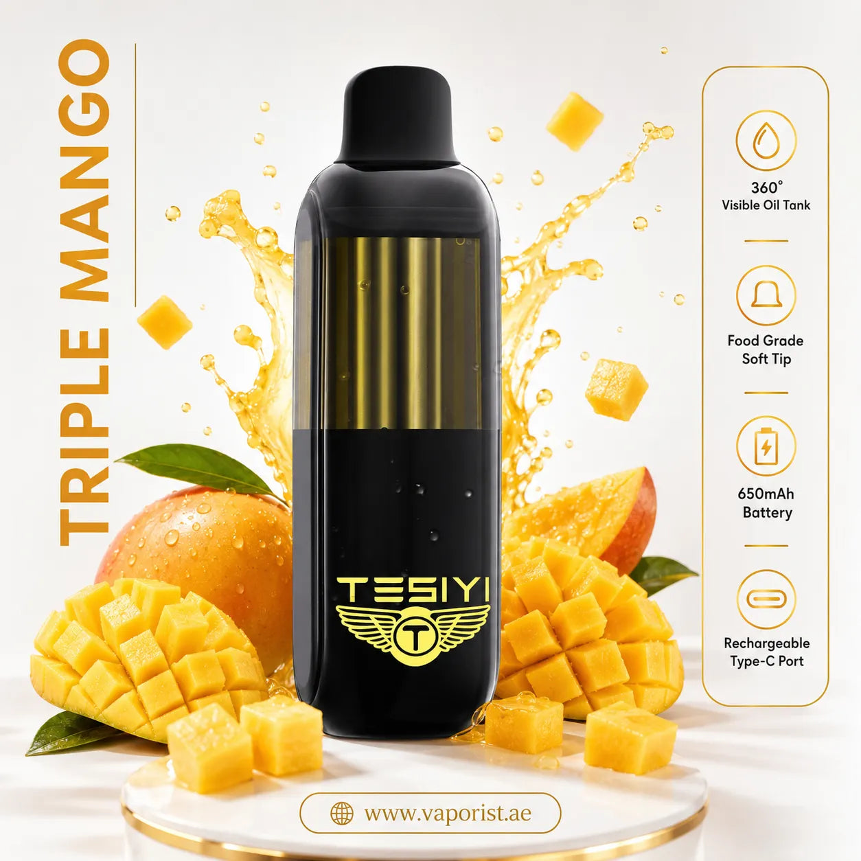 TESIYI disposable vape triple mango flavor