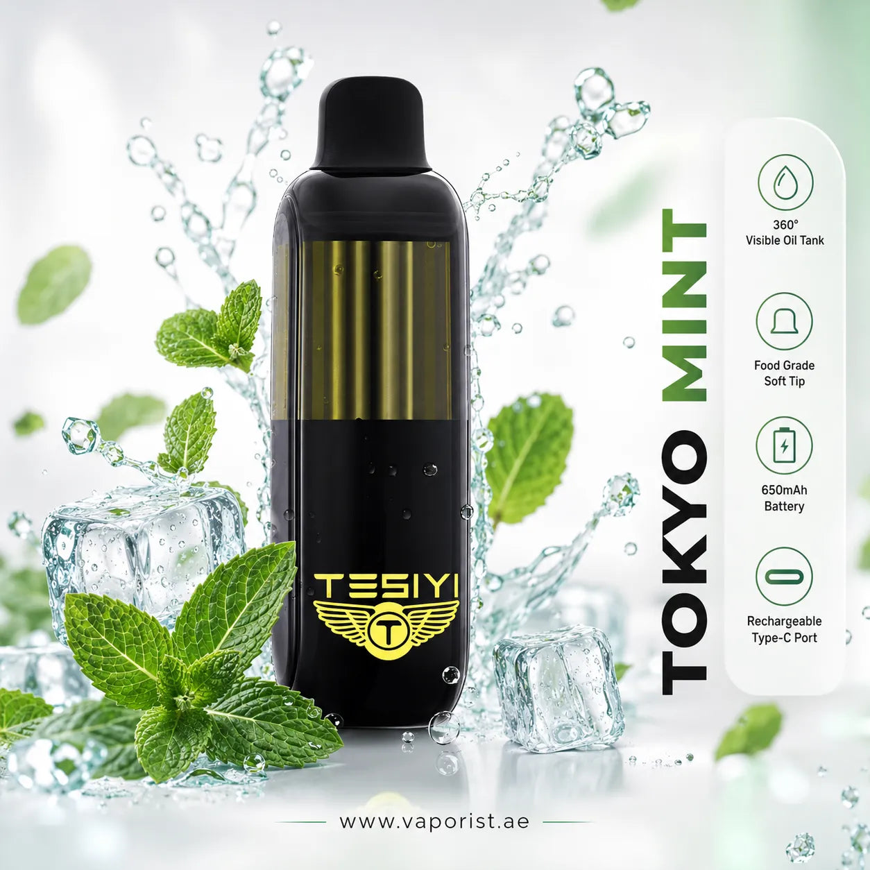 TOKYO MINT TESSIYI vape 650mAh battery
