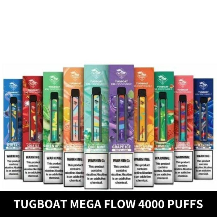Tugboat Mega Flow Disposable Vape 4000 Puffs