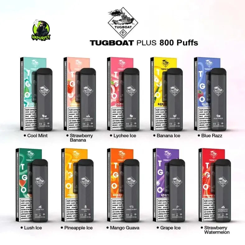 Best Tugboat Plus 800 Puffs Disposable Vape Near me in Dubai, UAE 