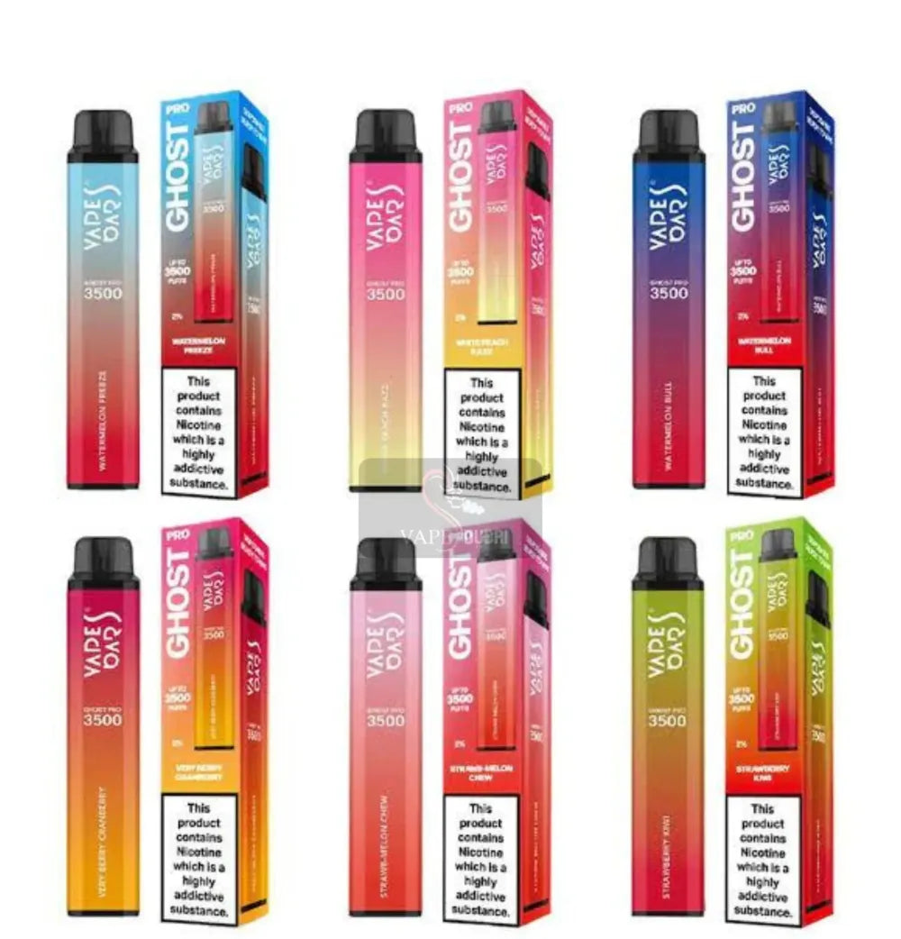 VAPES BARS GHOST PRO 3500 Puffs Zero Nicotine