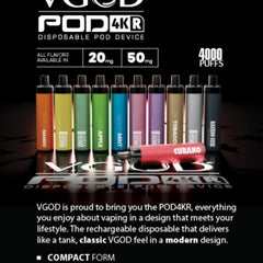 VGOD Pod 4k 4000 Puffs Disposable Vape In Dubai