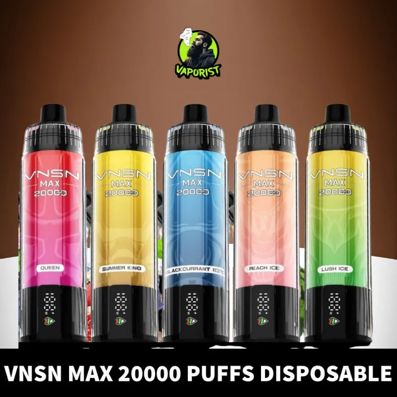 VNSN Max Shisha 20000 Puffs 0% Nicotine Disposable Vape in Dubai, UAE