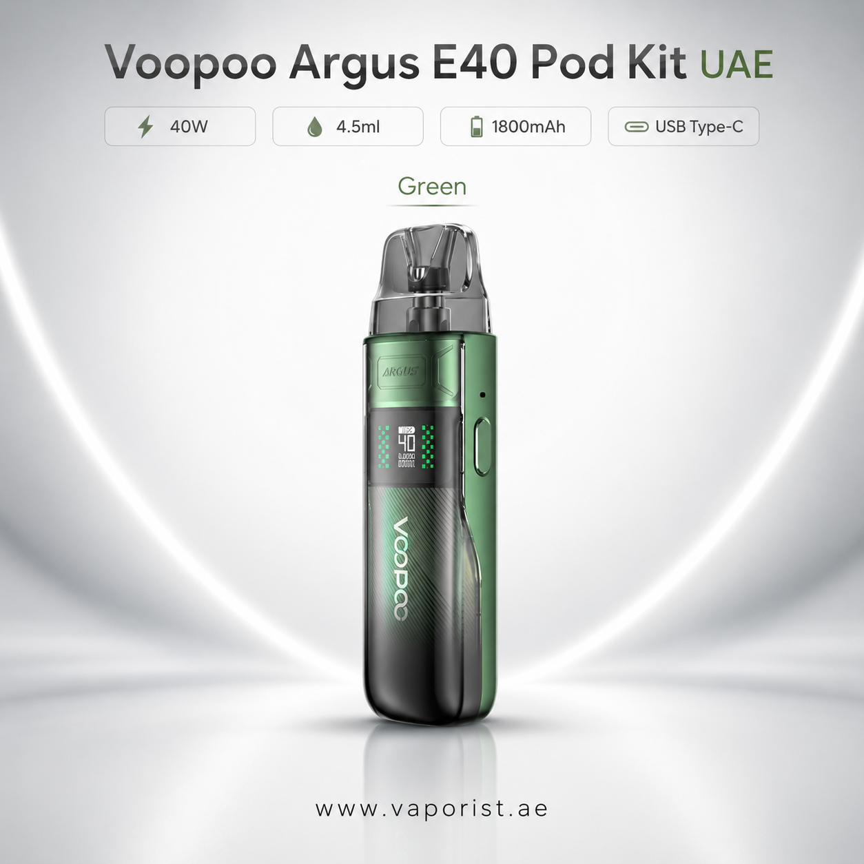 VOOPOO ARGUS E40 Pod Kit 40W UAE | 1800mAh