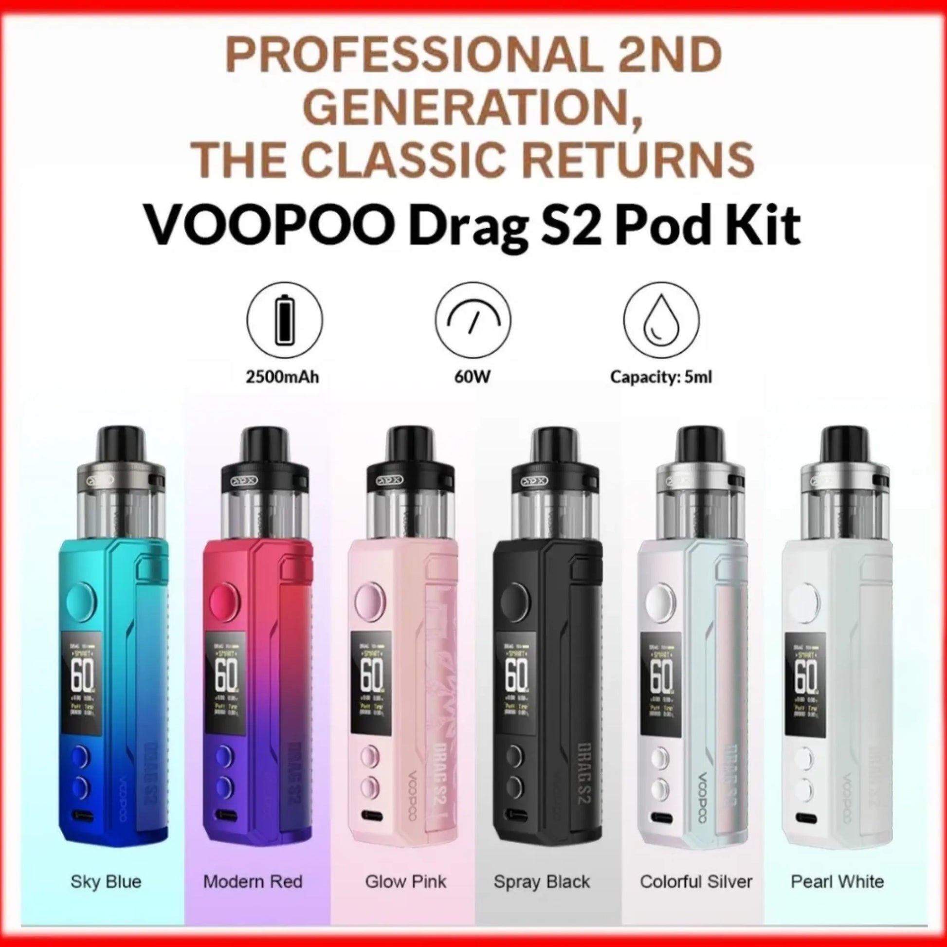 VOOPOO Drag S2 Pod Kit 60W In UAE