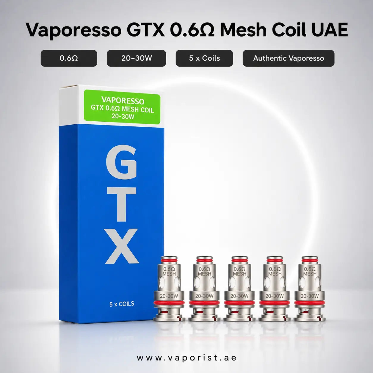 Vaporesso GTX 0.6ΩΥ mesh coil UAE 