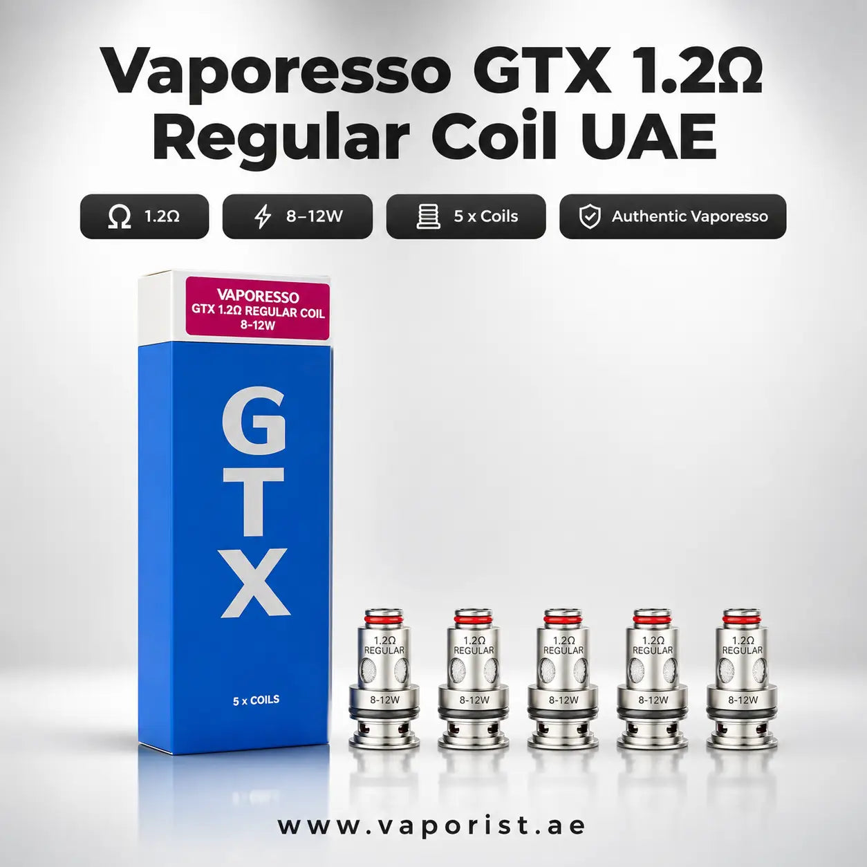 Vaporesso GTX 1.2Ω Regular Coil UAE