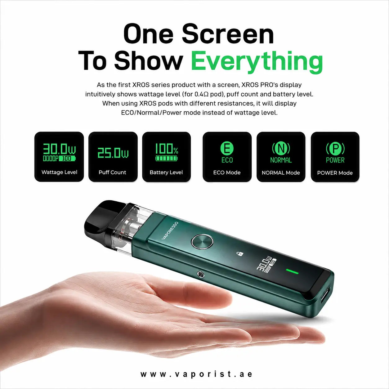Vaporesso XROS Pro 30W Vape Kit UAE