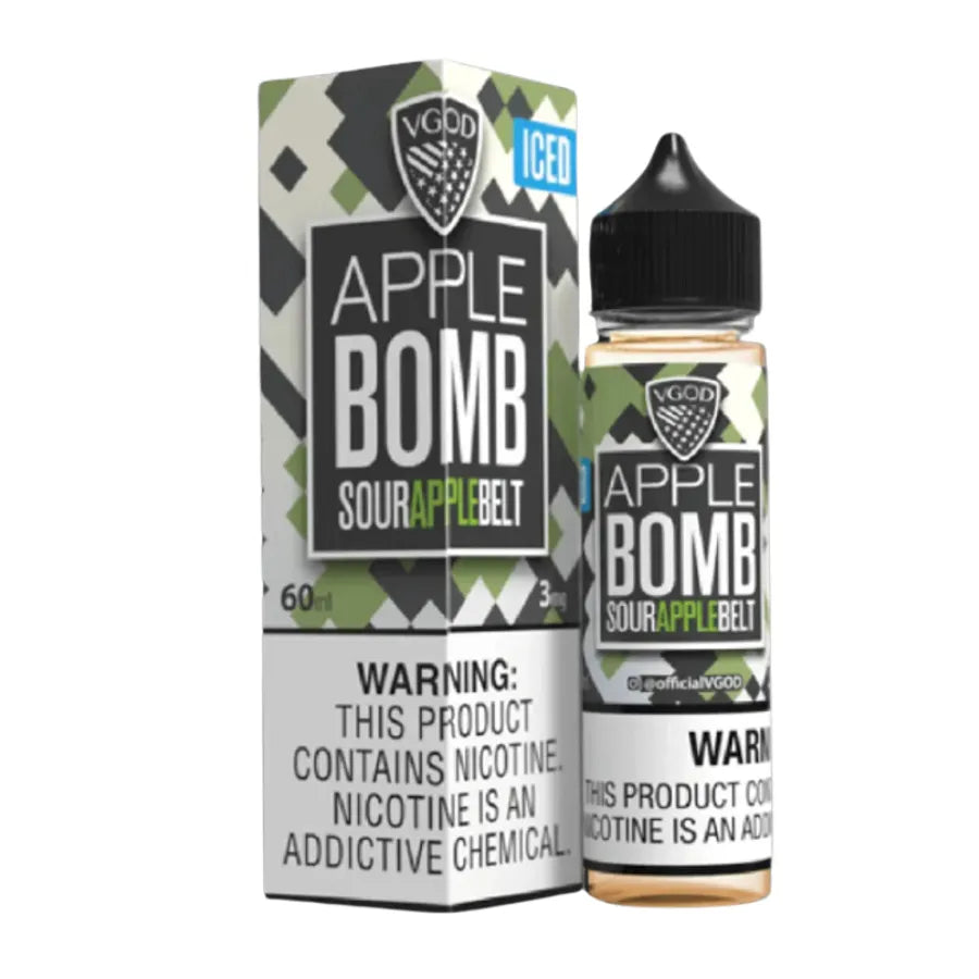 Vgod 60ml E-Liquid 3MG E-Juice in Dubai-Apple Bomb