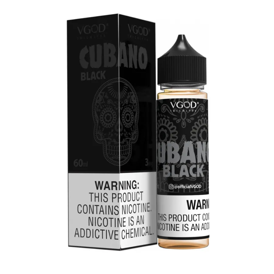 Vgod 60ml E-Liquid 3MG -Black Cubano 
