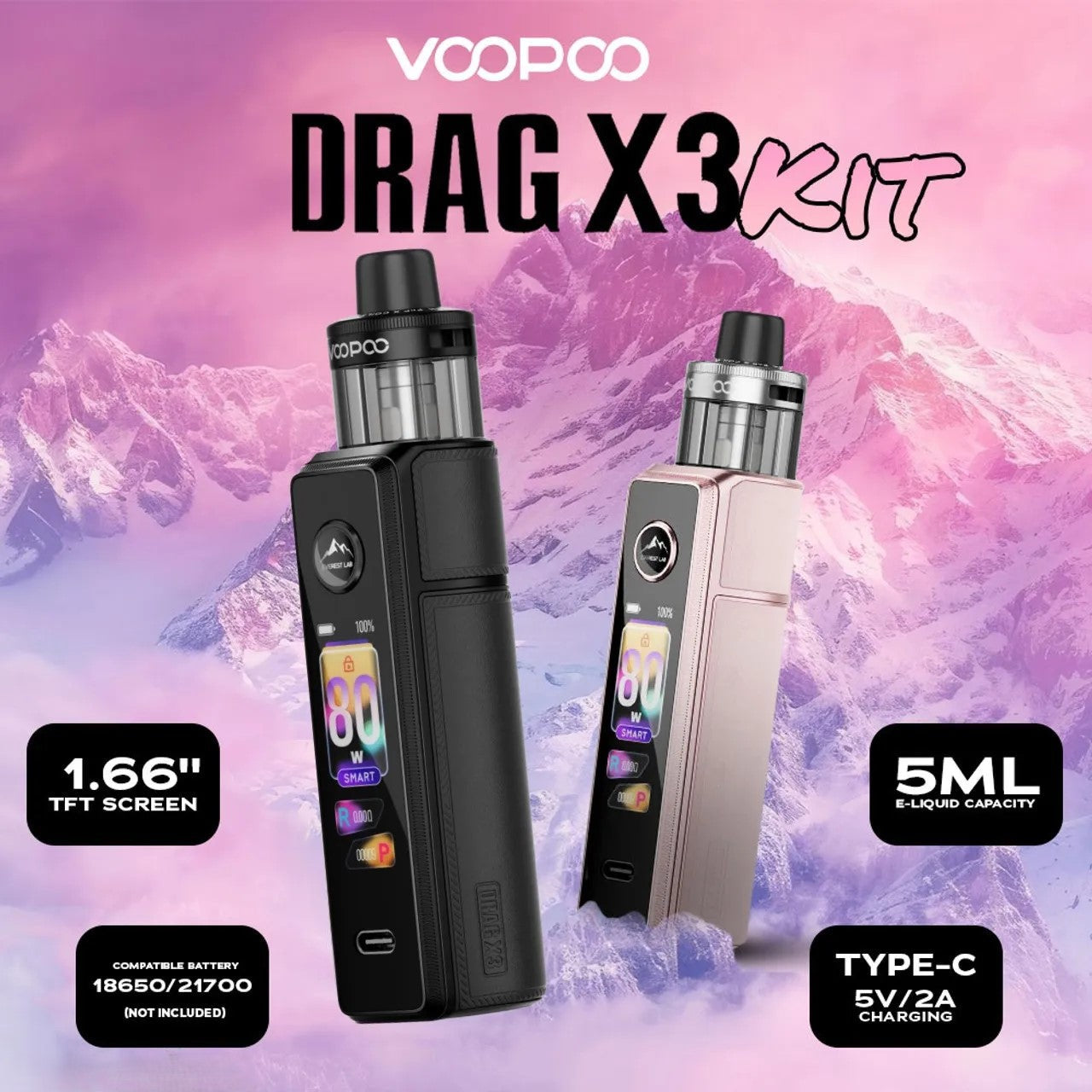 VooPoo Drag X3 Kit 80w In Dubai