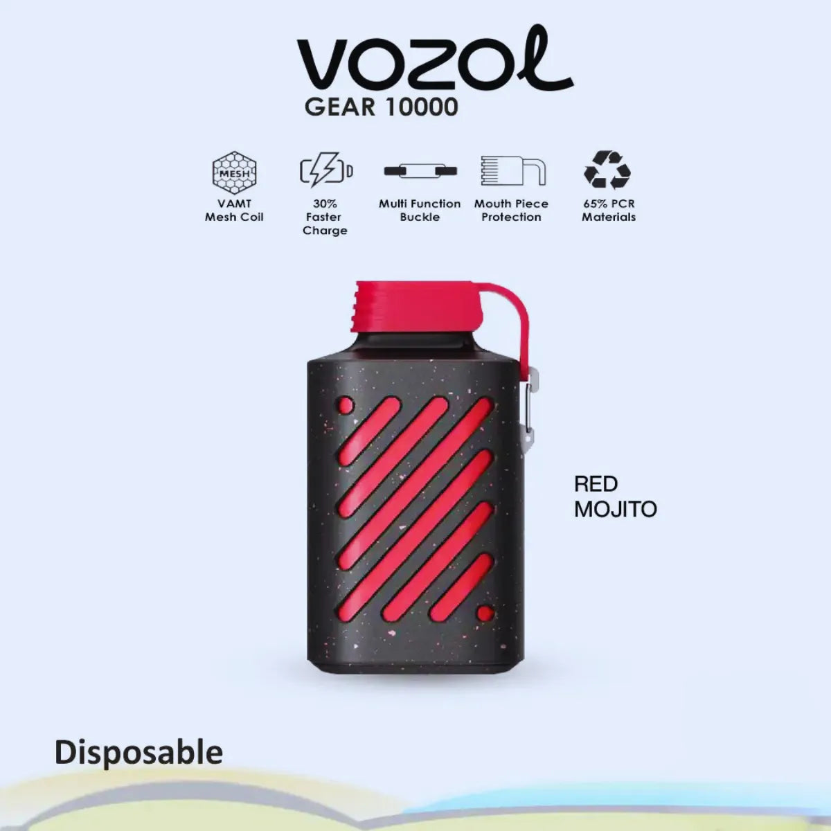 VOZOL GEAR 5% NICOTINE 10000 PUFFS DISPOSABLE VAPE