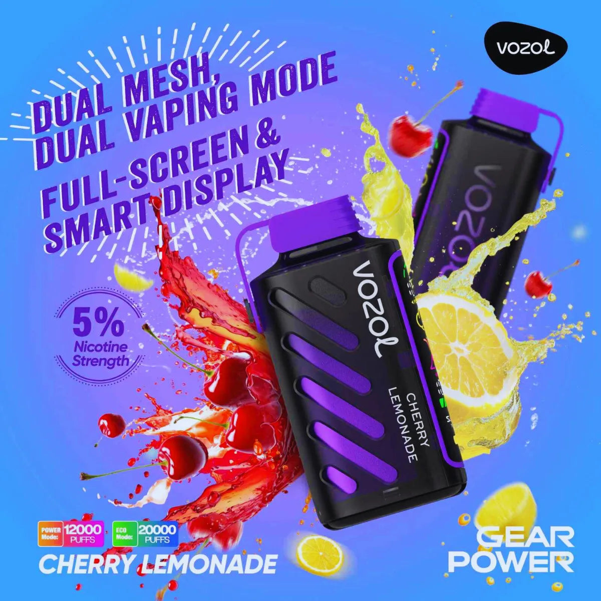 Vozol Gear Power 20000 Puffs Disposable Vape In Dubai