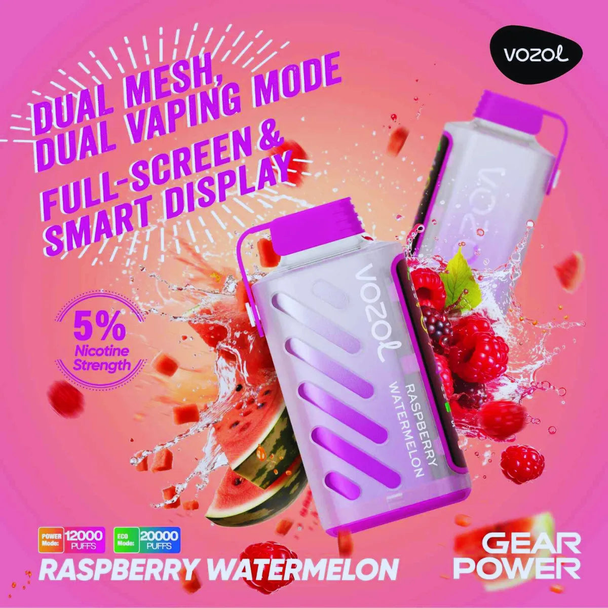 Vozol Gear Power 20000 Puffs Disposable Vape In Dubai
