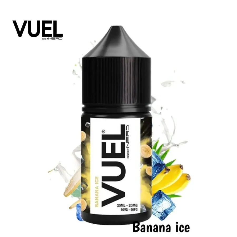 Banana Ice - VUEL Nerd Salt-Nic 30ml E-juice Created by Fraxlabs Nerd In Dubai, UAE 