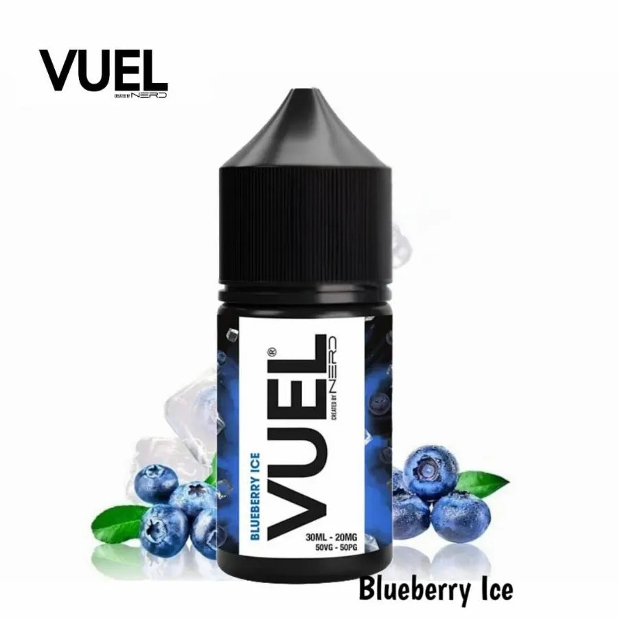 Blueberry Ice  - VUEL Nerd Salt-Nic 30ml E-juice Created by Fraxlabs Nerd In Dubai, UAE 