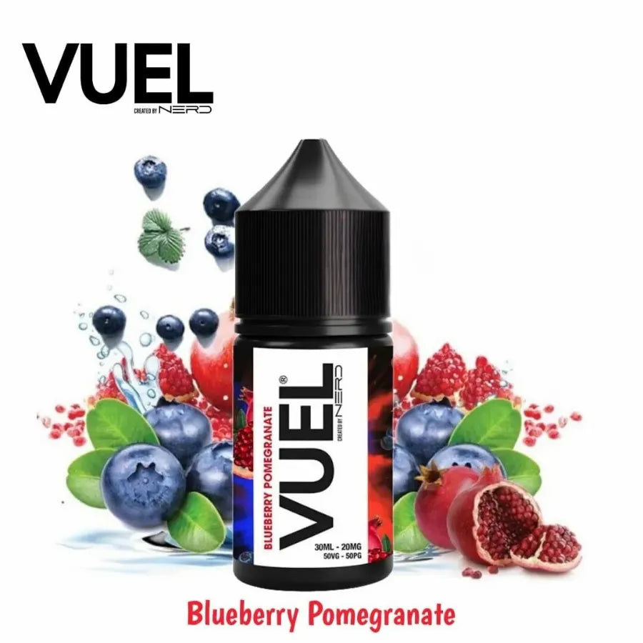 Blueberry Pomegranate  - VUEL Nerd Salt-Nic 30ml E-juice Created by Fraxlabs Nerd In Dubai, UAE  
