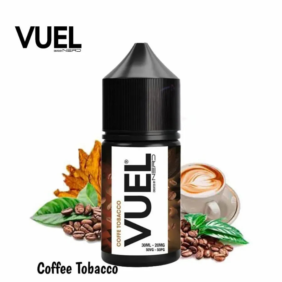 Coffee Tobacco  - VUEL Nerd Salt-Nic 30ml E-juice Created by Fraxlabs Nerd In Dubai, UAE 