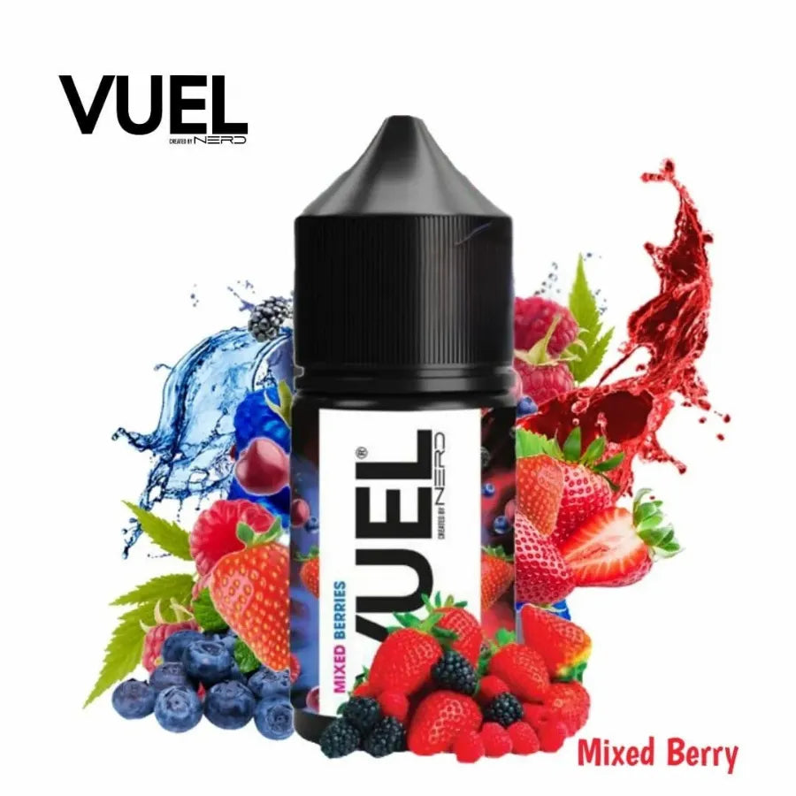 Mixed Berry  - VUEL Nerd Salt-Nic 30ml E-juice Created by Fraxlabs Nerd In Dubai, UAE 