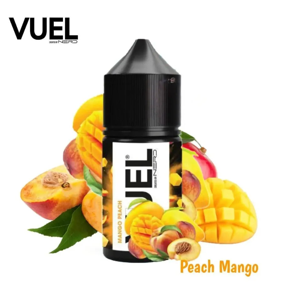 Peach Mango  - VUEL Nerd Salt-Nic 30ml E-juice Created by Fraxlabs Nerd In Dubai, UAE 
