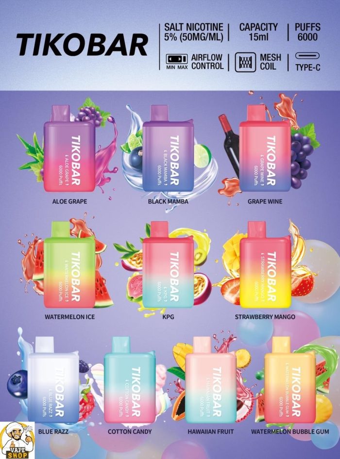 Tikobar 6000 Puffs Disposable Vape