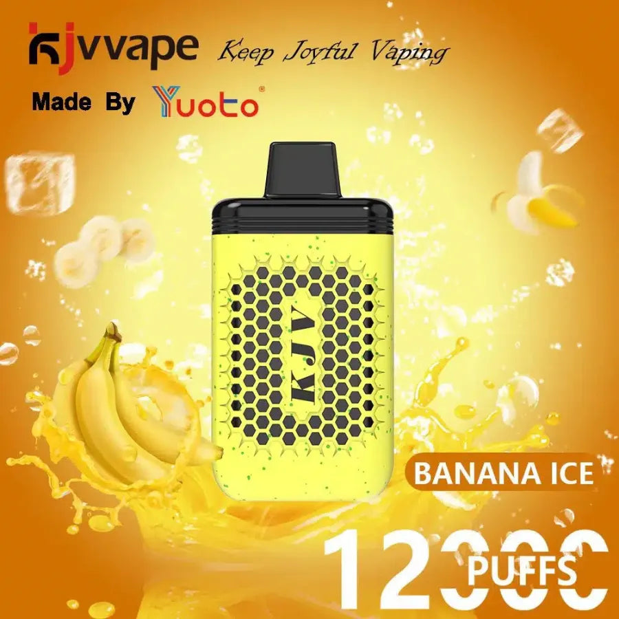Banana Ice - YUOTO KJV 12000 Puffs Disposable Vape 50mg in Dubai, UAE