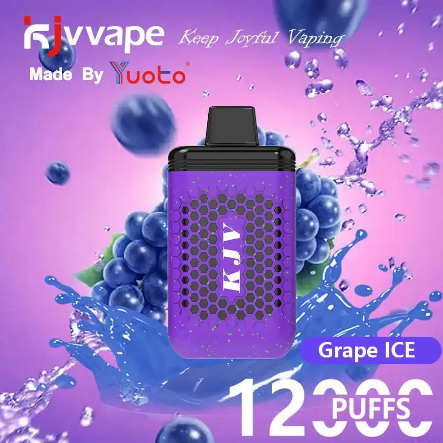 Grape Ice  - YUOTO KJV 12000 Puffs Disposable Vape 50mg in Dubai, UAE