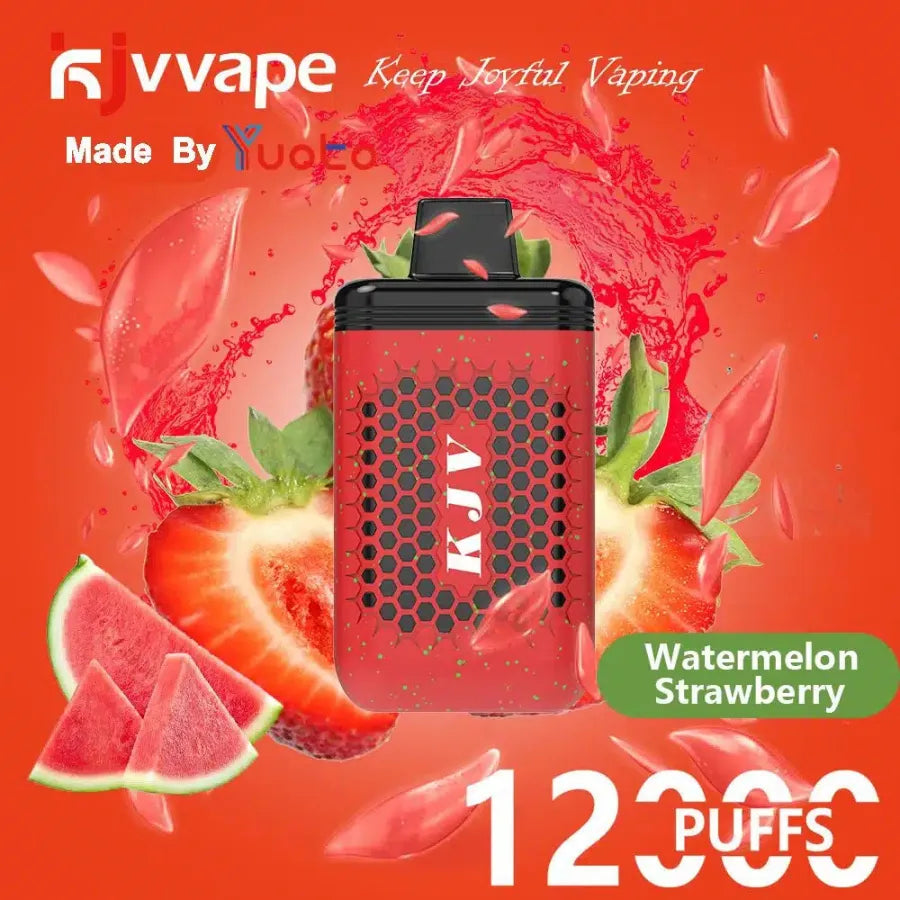 Watermelon Strawberry  - YUOTO KJV 12000 Puffs Disposable Vape 50mg in Dubai, UAE