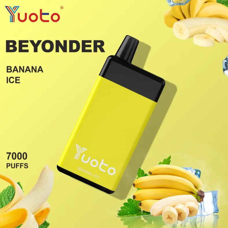 Banana Ice - Yuoto Beyonder 7000 Puffs Disposable Vape
in Dubai UAE