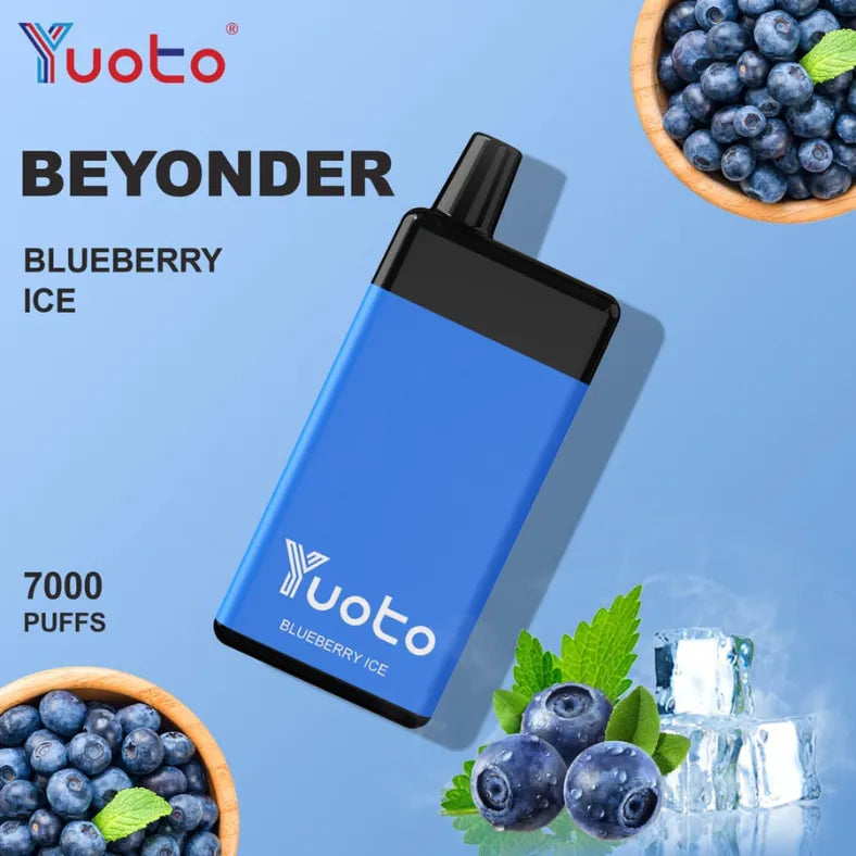 Blueberry ice - Yuoto Beyonder 7000 Puffs Disposable Vape
in Dubai UAE