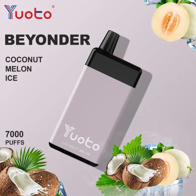 Coconut Melon ice - Yuoto Beyonder 7000 Puffs Disposable Vape
in Dubai UAE