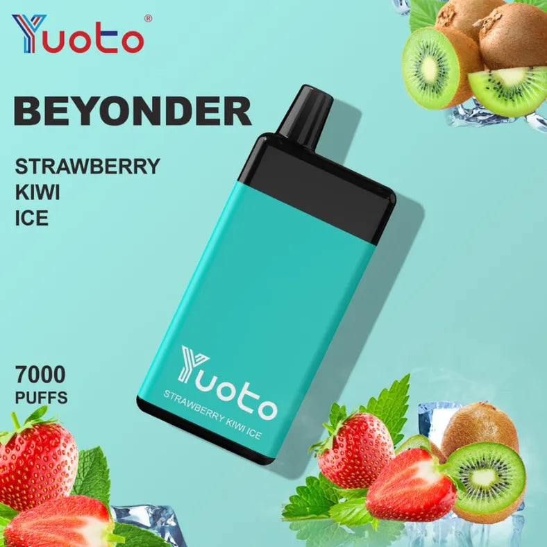 Strawberry Kiwi ice  - Yuoto Beyonder 7000 Puffs Disposable Vape
in Dubai UAE