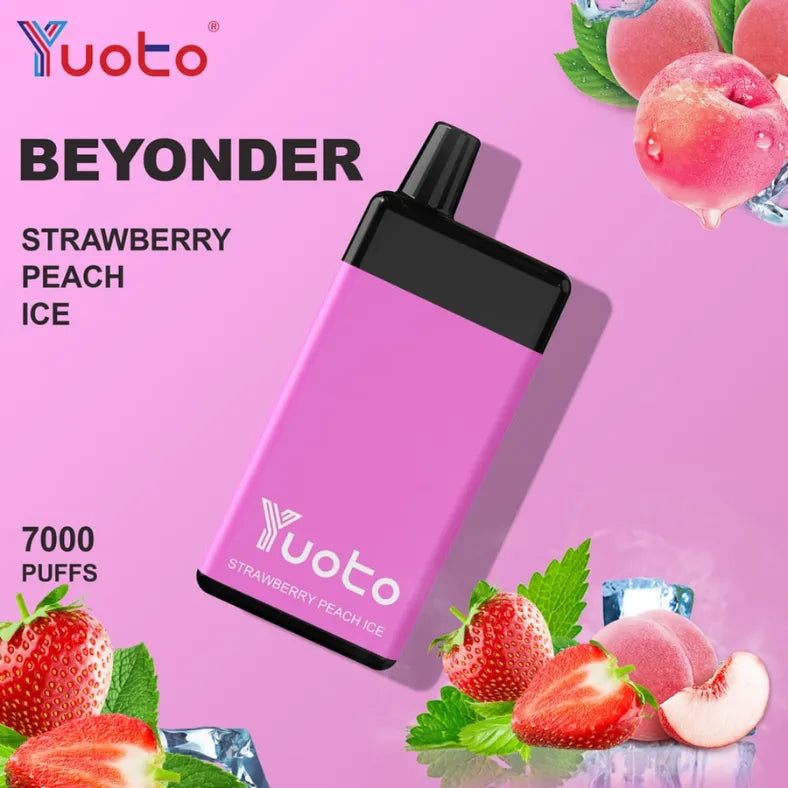 Strawberry Peach ice - Yuoto Beyonder 7000 Puffs Disposable Vape
in Dubai UAE
