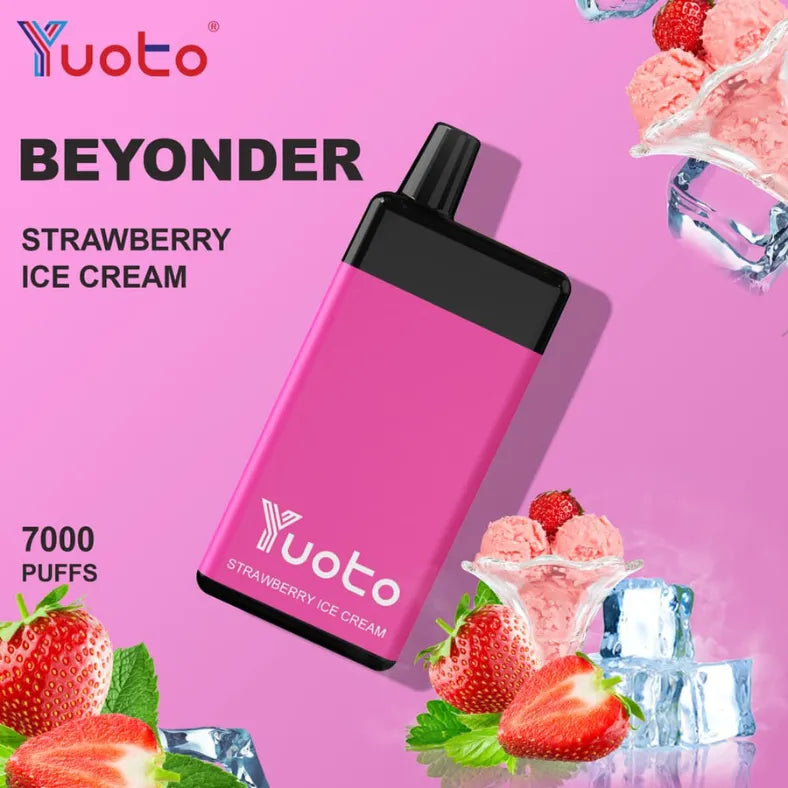 Strawberry ice Cream - Yuoto Beyonder 7000 Puffs Disposable Vape
in Dubai UAE