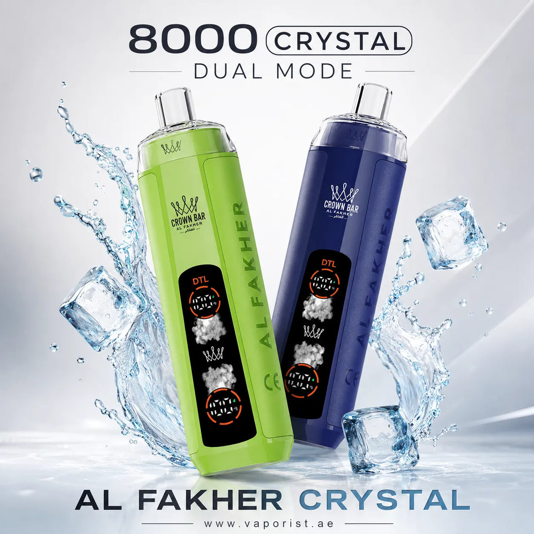 Al Fakher Crown Bar Crystal 8000 Puffs disposable vape
