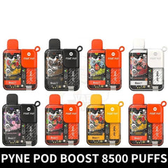 PYNE POD BOOST 8500 PUFFS 5% NICOTINE RECHARGEABLE VAPE IN DUBAI