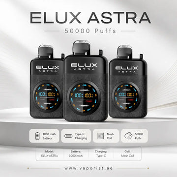  black ELUX ASTRA vape device