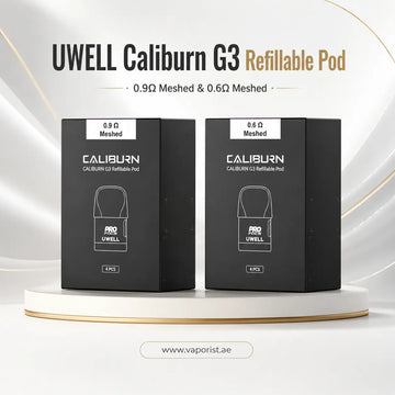 black UWELL Caliburn G3 refillable pod 
