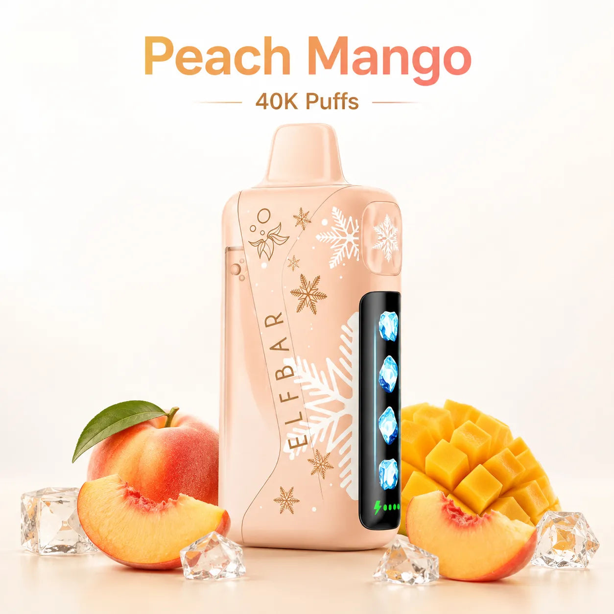 Elf Bar Ice King Pro 40000 Puffs Peach Mango disposable vape device