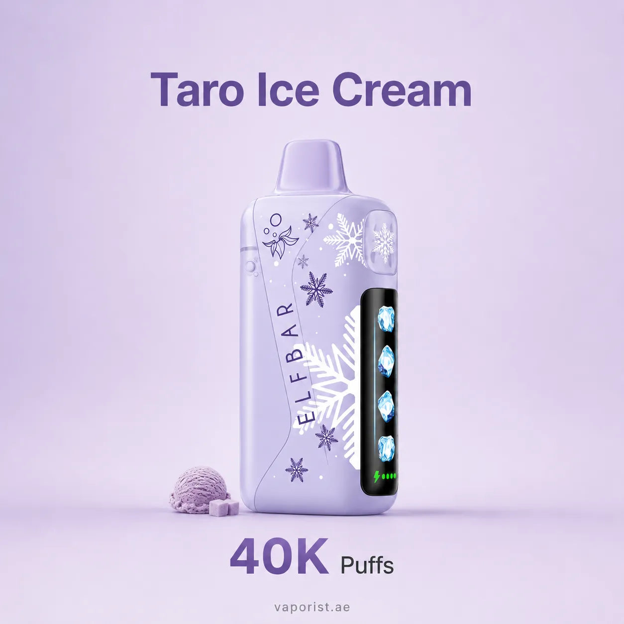 Elf Bar Ice King Pro 40000 Puffs Taro Ice Cream vape