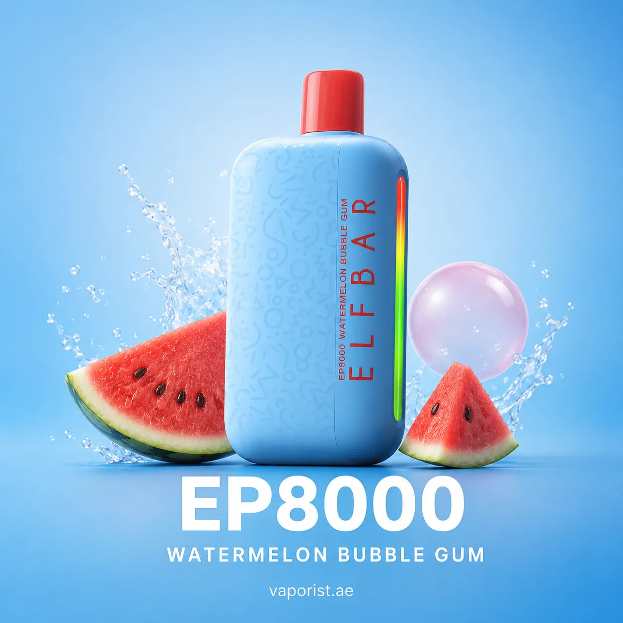 elfbar ep8000 Watermelon bubble gum  disposable vape in dubai