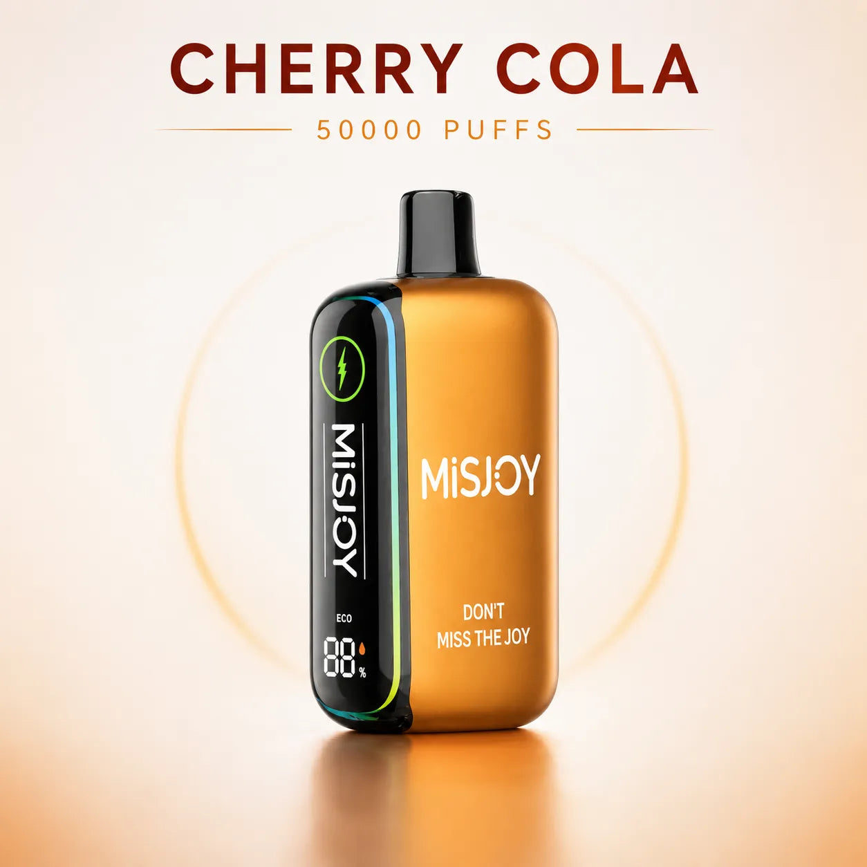MISJOY Beta 50000 Puffs Cherry Cola disposable vape with beverage-inspired flavour