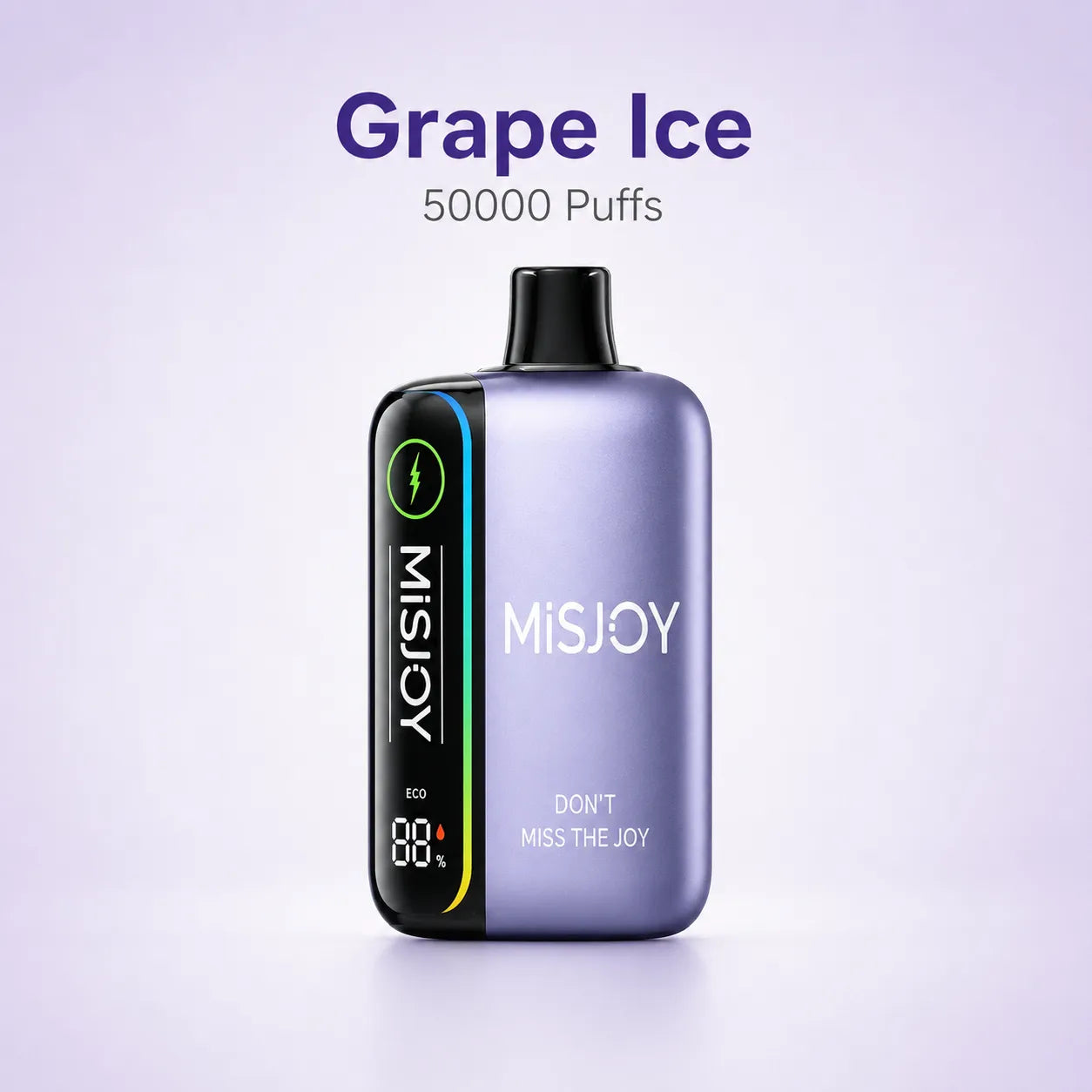 MISJOY Beta 50000 Puffs Grape Ice disposable vape with cooling fruit flavour