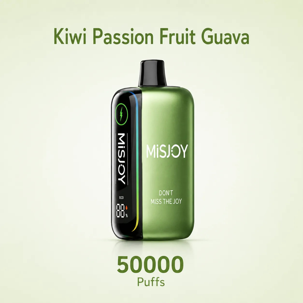 MISJOY Beta 50000 Puffs Kiwi Passion Fruit Guava tropical disposable vape