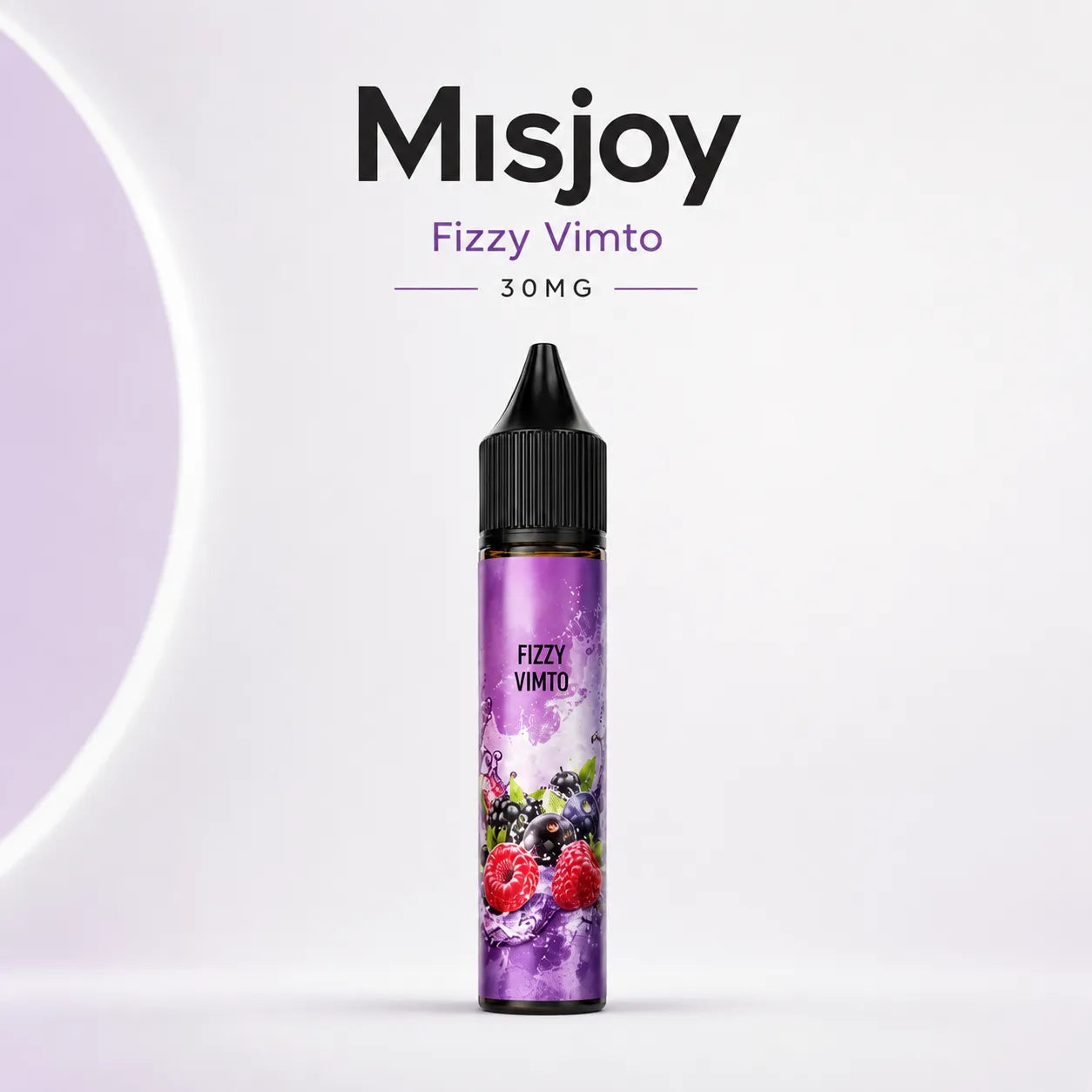 MISJOY Premium Salt Nicotine 30mg Fizzy Vimto flavour 30ml vape juice
