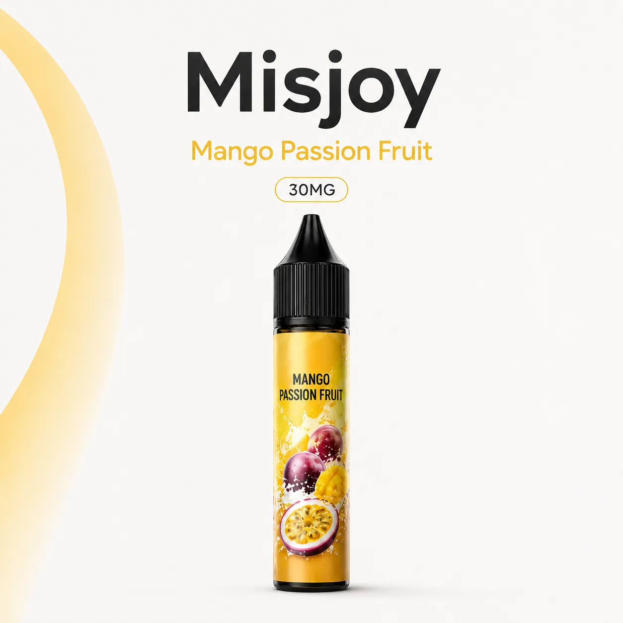 MISJOY Premium Salt Nicotine 30mg Mango Passion Fruit 30ml e-liquid