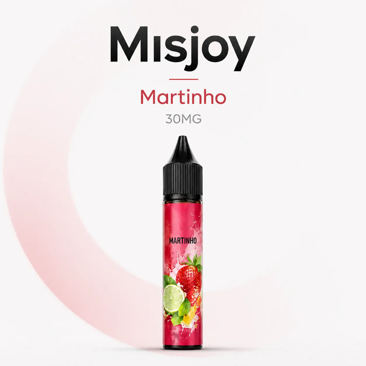 MISJOY Premium Salt Nicotine 30mg Martinho fruit blend 30ml e-liquid bottle
